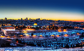 Jerusalem travels, Architectural gems, Winter scene, City lights HD wallpaper