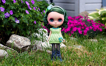 Miscellanea, Miscellaneous, Toy, Garden, Doll, Green Hair HD wallpaper