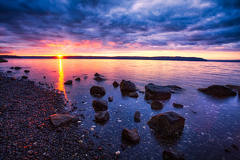 Sunrise At Seal Rock, rocks, sunrise, nature, sunset, graphy, evening HD wallpaper