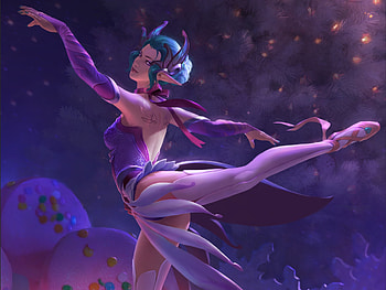 Sugar Plum Fairy, anastasiya stolyarova, frumusete, dance, girl, fairy, purple, pink, fantasy, luminos HD wallpaper