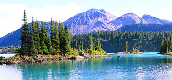 British Columbia Landscape, Canada, summer, trees, beautiful, mountains, forest, lake HD wallpaper