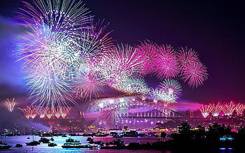 Firework explosion, Stunning display, Vibrant colors, Nighttime spectacle HD wallpaper