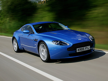Cars, Asphalt, Front View, Style, 2005, Aston Martin V8 Vantage HD wallpaper