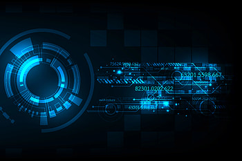 Vector in technology concept on a dark blue background. 558300 Vector Art at Vecteezy HD wallpaper