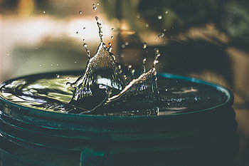 Water, Dark, Spray, Splash HD wallpaper