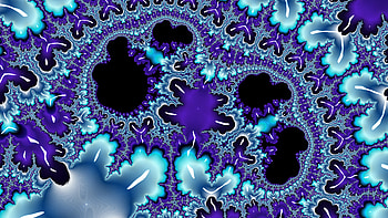 Fractal Art for your - Purple and Cyan Jolly Rancher Corals, purple, CGI, pattern, psychedelic, trippy, Abstract, fractal, abstract purple HD wallpaper
