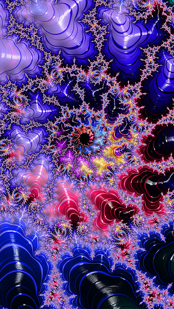 Fractal Art Trippy Psychedelic Background for Smart, trippy, colorful, colors, psychedelic, Abstract, fractal HD phone wallpaper