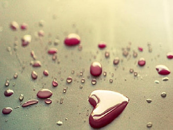 Water Heart, heart, love HD wallpaper