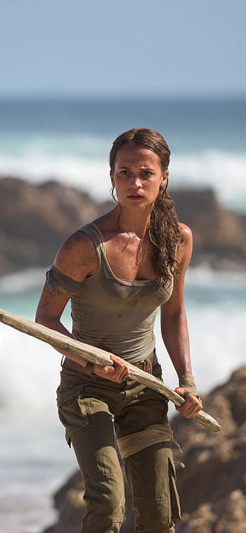 Alicia Vikander as Lara Croft, Tomb Raider movie, , Mobile-friendly HD phone wallpaper