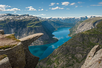 Fantastic places, Dreamlike Trolltunga, Nature's marvel, Wanderlust inspiration HD wallpaper