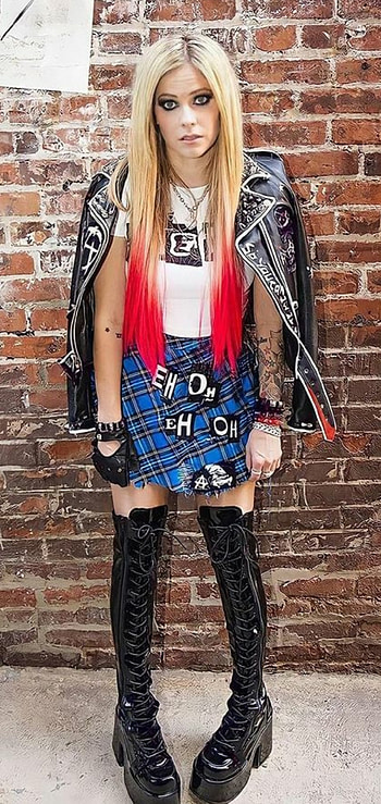 Avril Lavigne, dress, face HD phone wallpaper