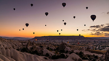 Air Balloons Flying Over Cappadocia , air-balloon, sky, graphy HD wallpaper