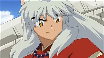 Inuyasha, long hair, nice, male, handsome, brown eyes, sexy, sweet, hot, silverf hair, close up, closeup, boy, anime, pretty, white hair, cool, lovely, guy HD wallpaper
