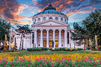 Romanian Athenaeum, Romania HD wallpaper