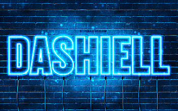 Happy Birtay Dashiell, , blue neon lights, Dashiell name, creative, Dashiell Happy Birtay, Dashiell Birtay, popular french male names, with Dashiell name, Dashiell HD wallpaper