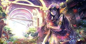 Other World Elf Girl, cute girl, beautiful anime, elf girl, cute anime, beautiful, elf anime, elf, other world HD wallpaper