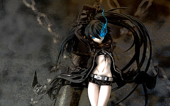 black rock shooter anime girl - gallery - or and backgrounds for or tablet HD wallpaper