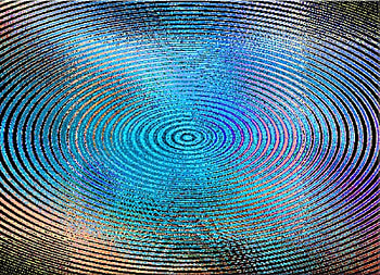 Fractals, blue, colorful, Abstract, gold HD wallpaper