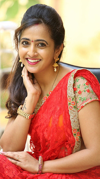 Lasya Manjunath, saree lover, telugu actress HD phone wallpaper