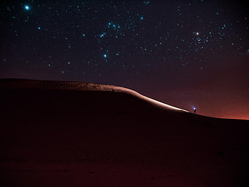 Desert, Miscellanea, Miscellaneous, Starry Sky, Loneliness, Lonely, Alone HD wallpaper
