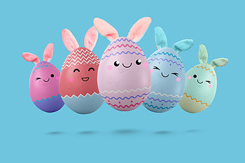 Easter Bunny Eggs Holiday Celebration, easter egg, holiday, Easter HD wallpaper