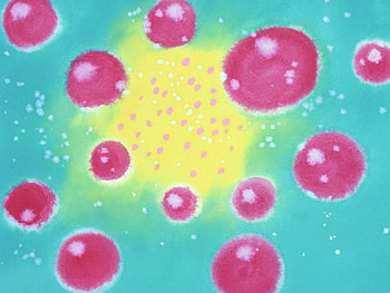 Cherry Bubbles, dots, bubbles, spheres HD wallpaper