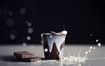 Milk and cookies delight, Sweet indulgence, Baked goodness, Tasty treat HD wallpaper