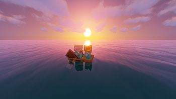 Minecraft Sunset Voyage, video game, Minecraft HD wallpaper