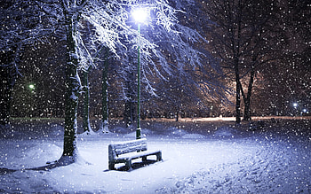 Cool Winter At Nights Beautiful with . HD wallpaper