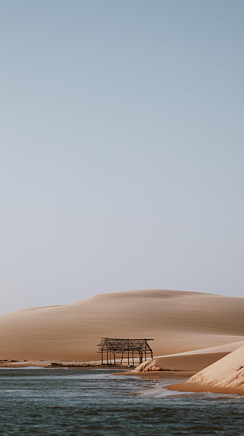 Nature, Water, Sky, Sand, Building, Coast HD phone wallpaper