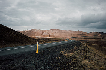 Nature, Mountains, Road, Markup, Asphalt HD wallpaper
