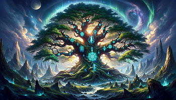 Yggdrasil Mythical Tree, Yggdrasil HD wallpaper