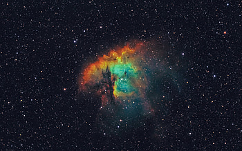 Nebula NGC-281 Pac-man, Pac-man, stars, nebula, NGC-281 HD wallpaper