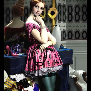 Mistress, dress, fantasy, female HD wallpaper