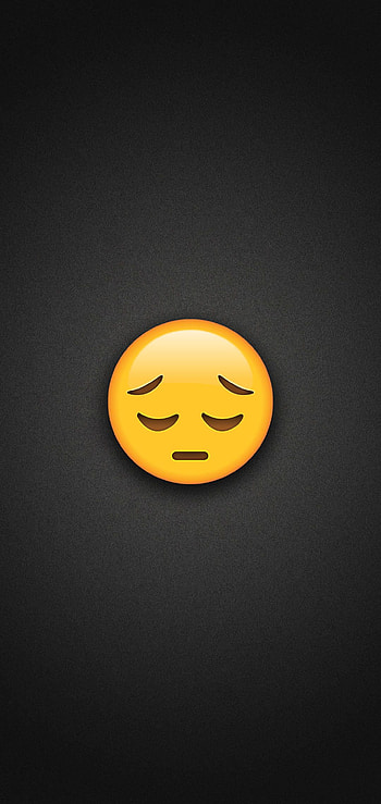 Sad Face Emoji HD phone wallpaper