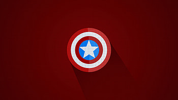 Captain America Minimal Logo , captain-america, superheroes, minimalism, minimalist HD wallpaper