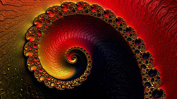 Trippy Psychedelic Fractal, trippy, psychedelic, trance, orange (Color), red, Abstract, fractal HD wallpaper