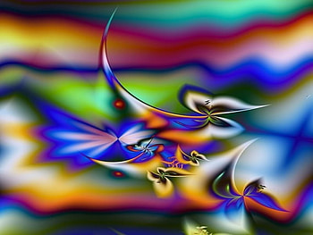 Butterfly Abstract, abstract, butterfly, fantasy, animals, other HD wallpaper