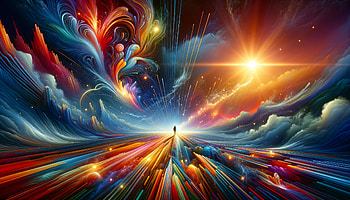 Journey of Inspiration - Inspirational, inspiration, Abstract, colorful, cosmic, surreal HD wallpaper