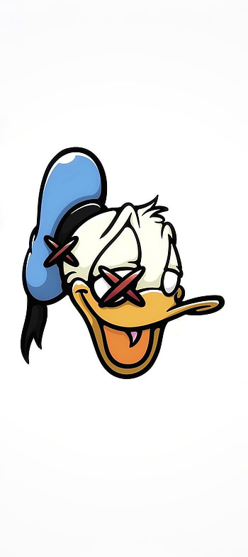 Whote donald duck, white, donald duck, paperino HD phone wallpaper