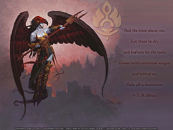 Desolation Angel, angel, desolation, winged, warrior HD wallpaper