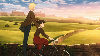Love Through a Prism — Sunset Tandem Ride ( ), Anime Movie HD wallpaper