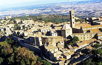 Volterra view, volterra, medieval, italy, tuscany, ancient HD wallpaper