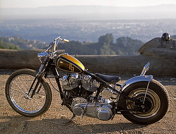 shovelhead chop, shovelhead, custom, harley, chopper HD wallpaper