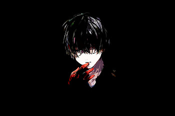 Ken Kaneki, Anime, Tokyo Ghoul, Black Hair HD wallpaper
