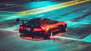 Sports, Cars, Road, Car, Asphalt, Machine, Neon, Sports Car HD wallpaper