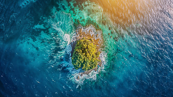 Tropical Island Oasis | Stunning Ocean, ocean, island HD wallpaper