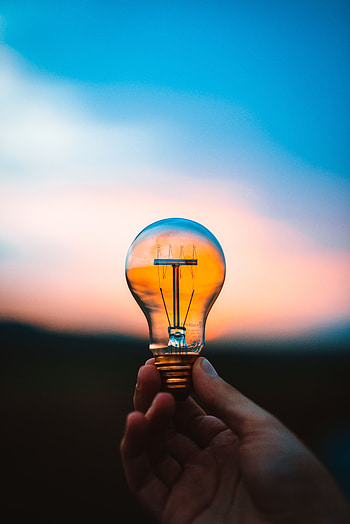 Sky, Shine, Light, Hand, Miscellanea, Miscellaneous, Blur, Smooth, Light Bulb HD phone wallpaper