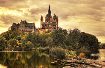 Cities, Houses, Trees, Lock, Germany, Limburg HD wallpaper