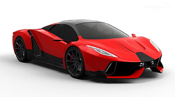 2016 PSC Motors SP-200, 2016, Black Rims, Sports Car, Red HD wallpaper